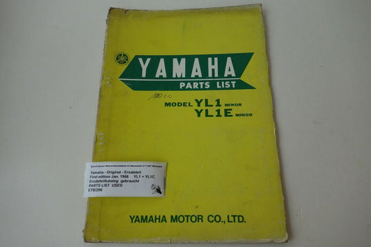 Spare parts catalogue _ Parts list _ PARTSLIST _ Yamaha _ 125ccm_ YAS1 _ YAS1 _ 1968