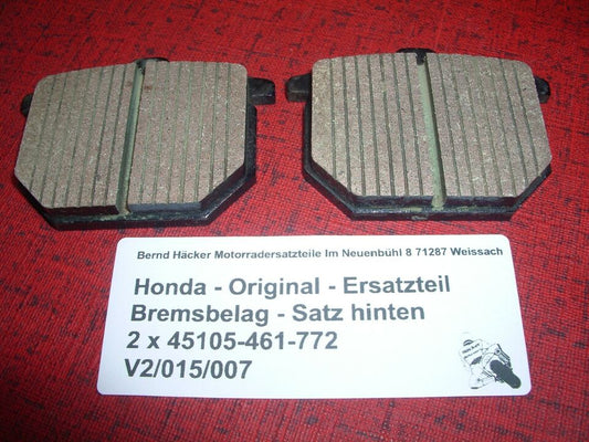 Honda original Bremsbeläge _ hinten _ GL 1100 _ 1980 - 1981 _ 45105-461-772